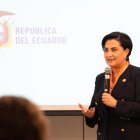 La canciller Gabriela Sommerfeld ha ocupado el cargo desde el primer periodo de Daniel Noboa.