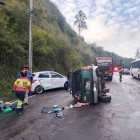 Un siniestro registrado este 15 de febrero en la avenida Simón Bolívar, a la altura de Gualo, dejó cuatro personas afectadas.