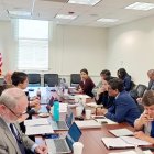 Una de las reuniones que hubo por el Acuerdo de Comercio Recíproco.