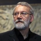 El secretario del Consejo Supremo de Seguridad Nacional de Irán, Ali Larijani, en Beirut, Líbano, el 13 de agosto de 2025.