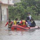 Las lluvias de las últimas horas dejaron a Milagro prácticamente bajo el agua, lo que provocó la evacuación de algunos habitantes.