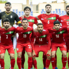 Los jugadores de Irán en un amistoso contra Uruguay.