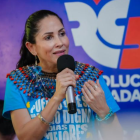 González reaccionó en redes sociales a las declaraciones del presidente Daniel Noboa, quien la vinculó con un presunto cruce hacia Colombia durante el toque de queda.