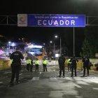 El puente Rumichaca, frontera entre Ecuador y Colombia.