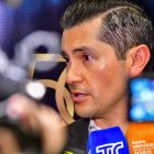 Xavier Rosero, presidente de la Federación Ecuatoriana de Exportadores, en diálogo con la prensa en Guayaquil.