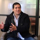 Andrés Arauz, secretario de Revolución Ciudadana, hizo la denuncia sobre el proeceso dle CNE.