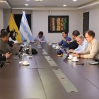 Los empresarios reunidos con el Ministro de Industrias y Comercio Exterior, Luis Alberto Salvador.
