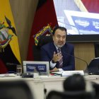 Pabel Muñoz durante la sesión del Concejo el 24 de febrero de 2026.