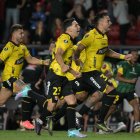 El festejo de Barcelona SC en el estadio Diego Armando Maradona.