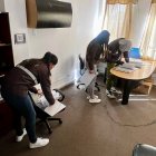 Fiscalía publicó fotos sobre el allanamiento en la sede de Quito.