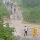 Consecuencias. Inundación en Posorja tras últimas lluvias.