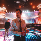 Harry Styles durante la ceremonia de los BRITS Awards.