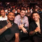 Michael Morales en el UFC México del sábado 28 de febrero, minutos antes de desafiar en las cámaras a Islam Makhachev.