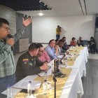 Oscar Obando, Presidente de la Asociación de Camioneros de Ipiales (ACCI) cuando anunció que optarán por el paro.