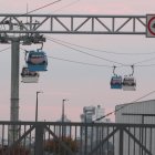 El sistema de transporte aerosuspendido Aerovía, inaugurado el 21 de diciembre de 2020, registra inconvenientes cuando hay cortes de energía eléctrica.