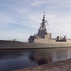 Fotografía de archivo de la fragata ‘Cristóbal Colón’, que España enviará a Chipre en compañía del portaaviones francés ‘Charles de Gaulle’.