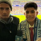Pol Deportes, Cliver Huamán Sánchez y su hermano Kenny en el Bernabéu.