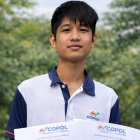 El máximo galardón, medalla de oro y título de Químico Juvenil 2025, fue otorgado a Alejandro Jiajun Qiu He, estudiante de COPOL.