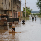 Inundaciones en Balao tras fuerte temporal invernal.