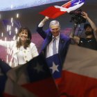 Fotografía de archivo del presidente electo José Antonio Kast tras ganar la elección presidencial, en Santiago (Chile).