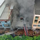 El edificio Multicomercio sufrió un grave incendio.