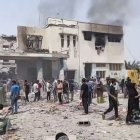 Captura del video de los momentos posteriores al bombardeo en una escuela de la ciudad iraní de Minab, en el que murieron al menos 85 niñas.