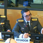 Leonardo Alvear (derecha9 durante su participación ante el Comité contra las Desapariciones Forzadas.