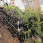 Emergencia. En menos de dos semanas la antigua vía a Nayón se vio afectada por deslizamientos.