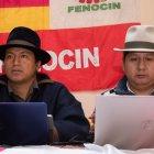 Guido Perugachi, presidente de la Fenocin (i), convocó a las organizaciones y colectivos a establecer una hoja de ruta para impulsar la revocatoria del mandato de Daniel Noboa.