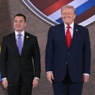 Donald Trump recibió a Daniel Noboa en la cumbre "Escudo de las Américas"