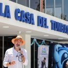 Pabel Muñoz durante la inauguración de la Casa del Tumbaqueño.