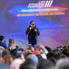 El presidente Daniel Noboa cumplió agenda en el sur de la capital.