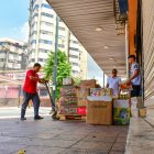 El ingreso del personal de locales comerciales es limitado al perímetro que está cercado por el riesgo de que la edificación del Multicomercio colapse.