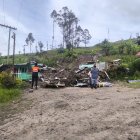 Un hombre de la tercera edad fue sepultado por un deslizamiento ocurrido en el cantón Girón.