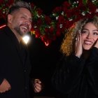 Nicolás Espinosa con su novia, Érika Sólorzano.