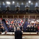 El presidente de Estados Unidos, Donald Trump, en la Cámara de Representantes del Capitolio de Estados Unidos en Washington.