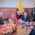 El presidente de Ecuador, Daniel Noboa, recibió el lunes 2 de marzo al líder del Comando Sur de Estados Unidos, Francis L. Donovan, en el Palacio de Carondelet.