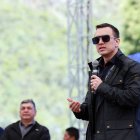 El presidente Daniel Noboa asistió al anuncio de inicio de obras en la vía Cuenca- Molleturo- El Empalme como parte de su agenda en la capital azuaya.