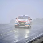 Al mando de su Renault Clio Rally 3, los ganadores Juan Guerrero y Edin Ríos.