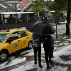 La tarde de este 21 de noviembre se registra una intensa lluvia en Quito.