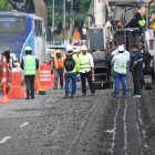 Intervención vial en la avenida Barcelona.