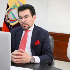 Carlos Alarcón, representante de la Fiscalía, defiende la actuación del Ministerio Público en procesos contra el alcalde de Guayaquil, Aquiles Álvarez.