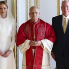 León con Alberto de Mónaco y su familia.