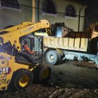 Por las fuertes lluvias dos estructuras colapsaron.