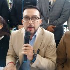 Roque Ordóñez, asambleísta y director del movimiento Revolución Ciudadana, anuncio acciones en contra de la suspensión del TCE.