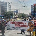 Plataforma de Jubilados del Ecuador (PJE)  realizó un plantón este 11 de marzo de 2026.
