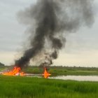 El accidente aéreo en Puebloviejo ocurrió la mañana de este jueves 26 de marzo.