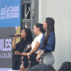 Tatiana Coronel y Fiorella Icaza, esposa de Aquiles Álvarez, encabezaron los mensajes de respaldo al alcalde.