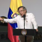 El presidente de Colombia, Gustavo Petro, durante un evento en Cartagena de Indias, este martes 3 de marzo.