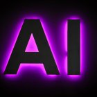 Detalle de un cartel anunciando inteligencia artificial durante una jornada de un MWC, en una imagen de archivo.